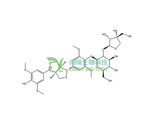 (-)-丁香树脂酚-4-O-β-D-呋喃芹糖基-(1→2)-β-D-吡喃葡萄糖苷 HPLC>98% 中药标准品 对照品