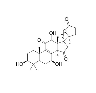 3β,7β,12β-三羟基-11,15-二羰基-羊毛甾烷-8-烯-24→20内酯 HPLC>98% 中药标准品 对照品