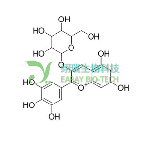 飞燕草素-3-O-葡萄糖苷 HPLC98% Delphinidin 3-O-glucoside CAS：50986-17-9 中药对照品 分析标准品