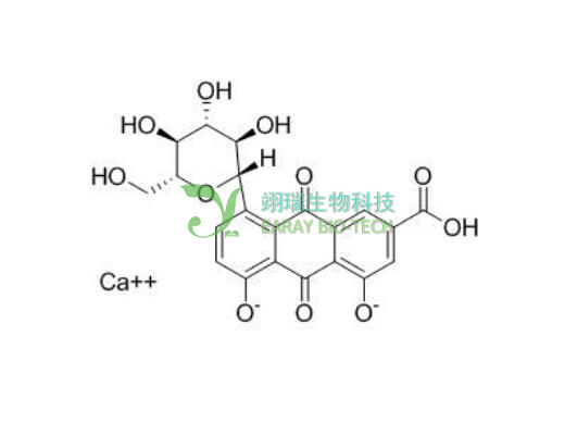 大黄酸-8-O-β-D-葡萄糖苷 98% CAS 113443-70-2 中药标准品 对照品