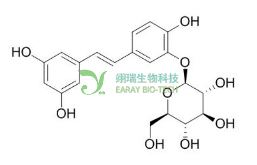 白皮杉醇-3'-O-葡萄糖苷 98% CAS 94356-26-0 中药标准品 对照品