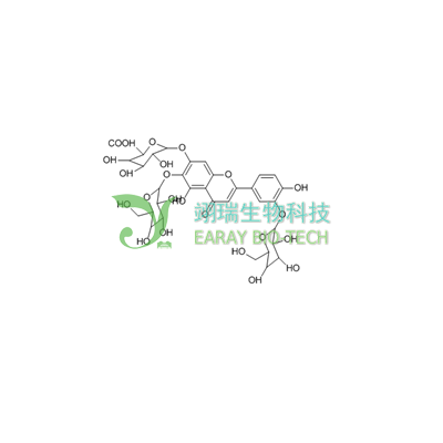 6-羟基山奈酚-3,6-O-二葡萄糖-7-O-葡萄糖醛酸苷HPLC98% CAS  307950-53-4   中药对照品标准品